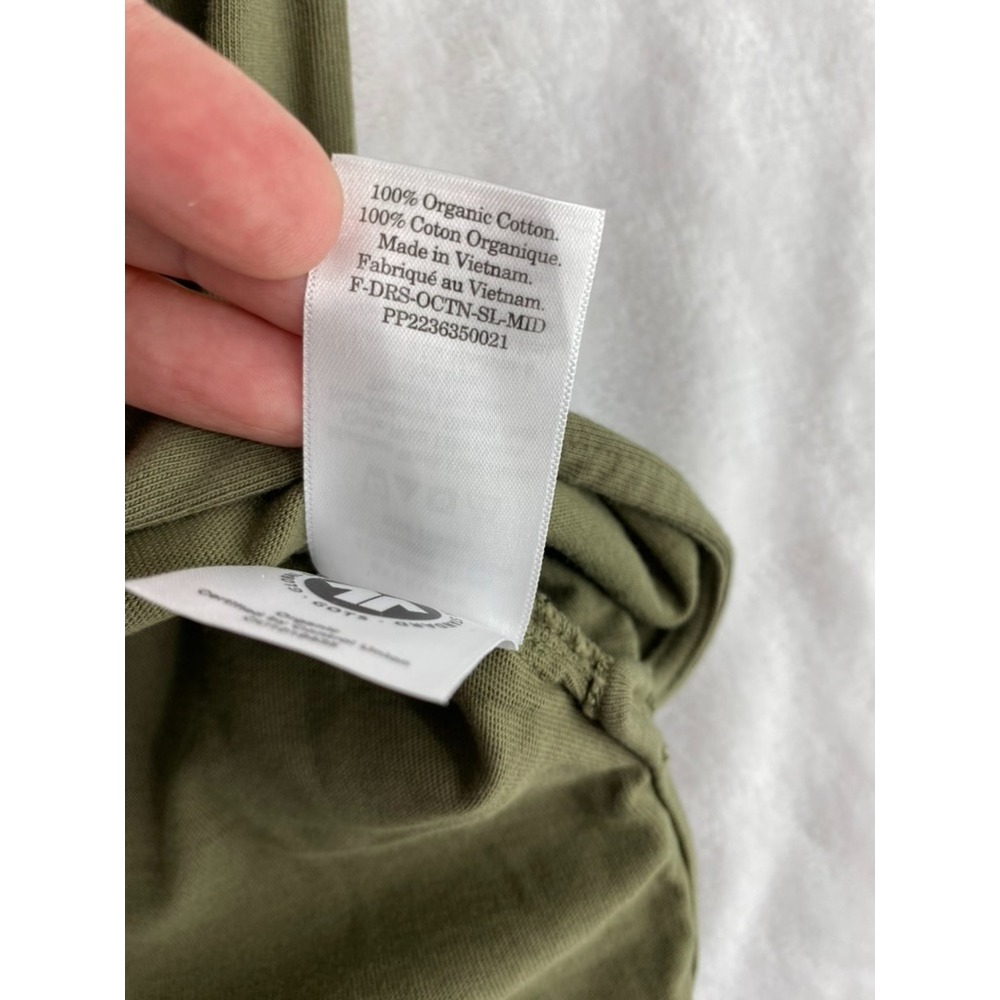NWOT Everlane The Weekend Tank Dress Sz S Kalamata Green 100% Organic Cotton - Picture 6 of 11